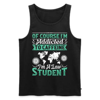 Doctorate Degree great - Männer Premium Bio Tank Top - Schwarz - Vorne - AI Model Male 178 light (178cm)