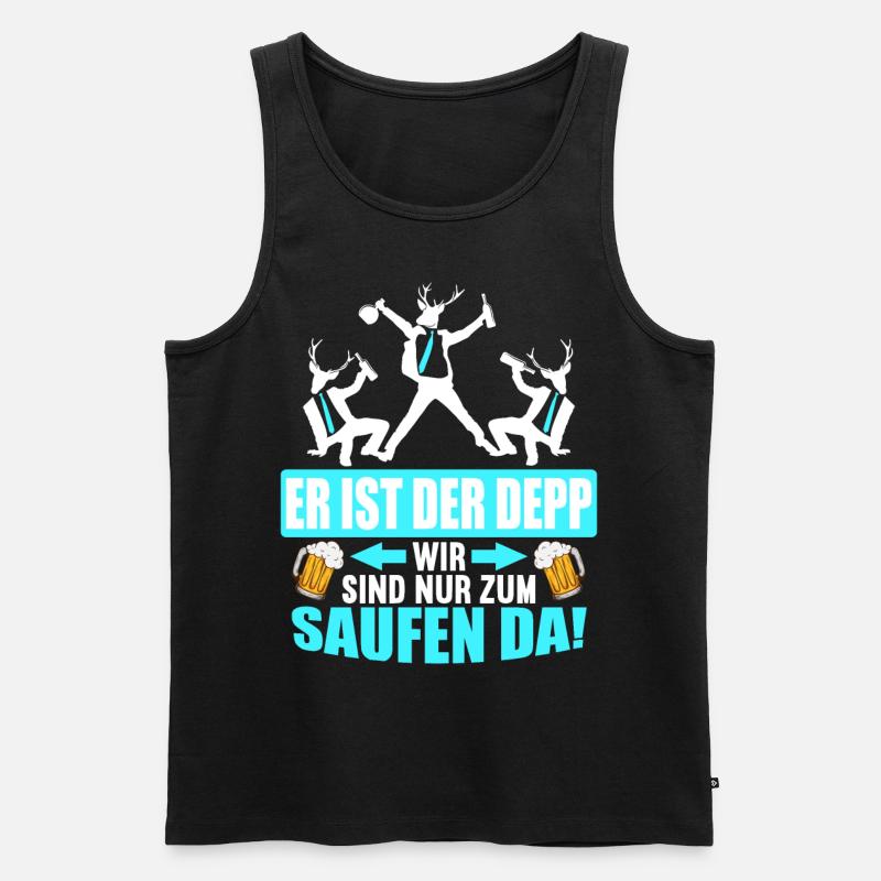 Junggesellenabschied Poltern Polterabend JGA - Männer Premium Bio Tank Top - Schwarz