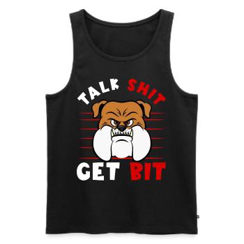 Furry Fandom Kürbisse Fursona - Männer Premium Bio Tank Top - Schwarz - Vorne - AI Model Male 178 light (178cm)