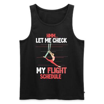 Aerial Silk Aerialist - Men's Premium Organic Tank Top - black - Front - Michal (187cm)