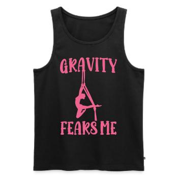 Aerial Silk Aerialist - Männer Premium Bio Tank Top - Schwarz - Vorne - Michal (187cm)