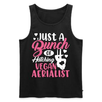 Air silk - Men's Premium Organic Tank Top - black - Front - Michal (187cm)