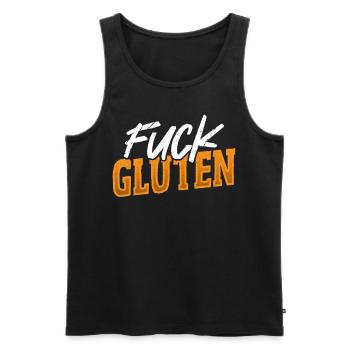 Scheiß auf Gluten Glutenfrei Glutenfreie Diät - Männer Premium Bio Tank Top - Schwarz - Vorne - AI Model Male 178 light (178cm)