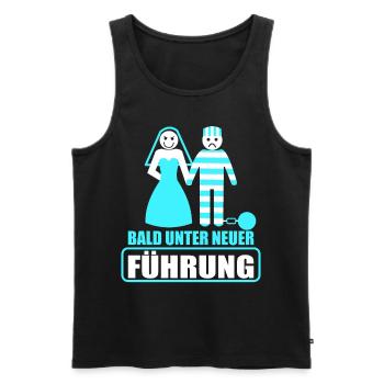 Junggesellenabschied Poltern Polterabend JGA - Männer Premium Bio Tank Top - Schwarz - Vorne - Michal (187cm)