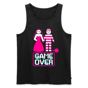 Junggesellenabschied Poltern Polterabend JGA - Männer Premium Bio Tank Top - Schwarz - Vorne - Michal (187cm)