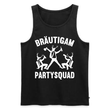 Junggesellenabschied Poltern Polterabend JGA - Männer Premium Bio Tank Top - Schwarz - Vorne - Michal (187cm)