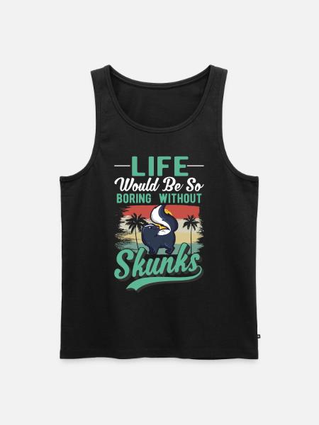 Skunk Gift - Men's Premium Organic Tank Top - black