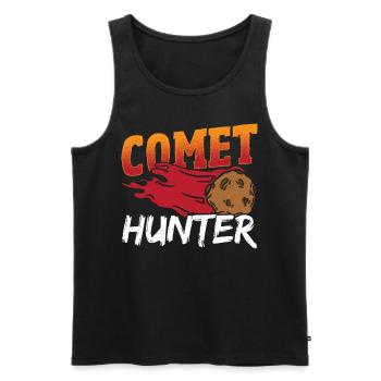 Comet Hunter Astronomy Constellation Map - Men's Premium Organic Tank Top - black - Front - AI Model Male 178 light (178cm)