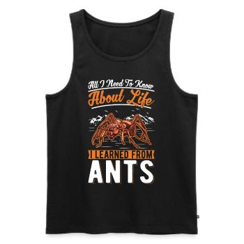 Ants Ant Farm Anthill Fire Ants - Men's Premium Organic Tank Top - black - Front - AI Model Male 178 light (178cm)