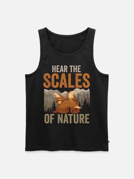 Nature's scales pangolins lovers - Men's Premium Organic Tank Top - black