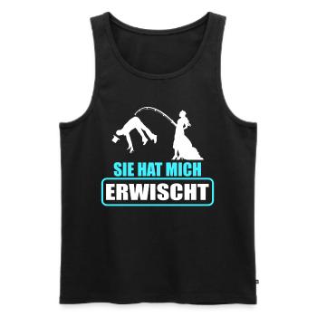 Junggesellenabschied Poltern Polterabend JGA - Männer Premium Bio Tank Top - Schwarz - Vorne - Michal (187cm)