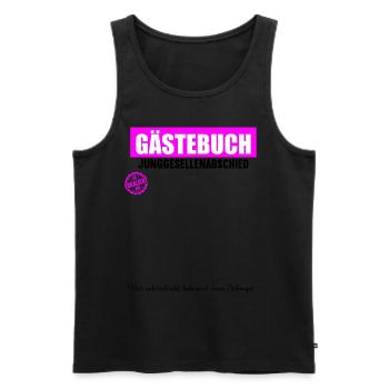 Junggesellenabschied Polterabend JGA Männer - Männer Premium Bio Tank Top - Schwarz - Vorne - Michal (187cm)