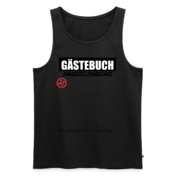 Junggesellenabschied Polterabend JGA Männer - Männer Premium Bio Tank Top - Schwarz - Vorne - Michal (187cm)