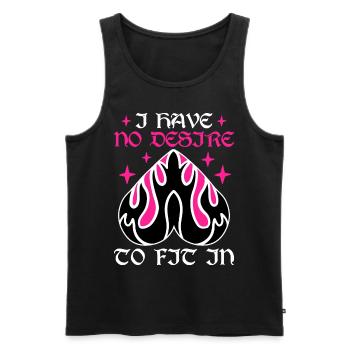 Funny Gothic Goth - Men's Premium Organic Tank Top - black - Front - AI Model Male 178 light (178cm)