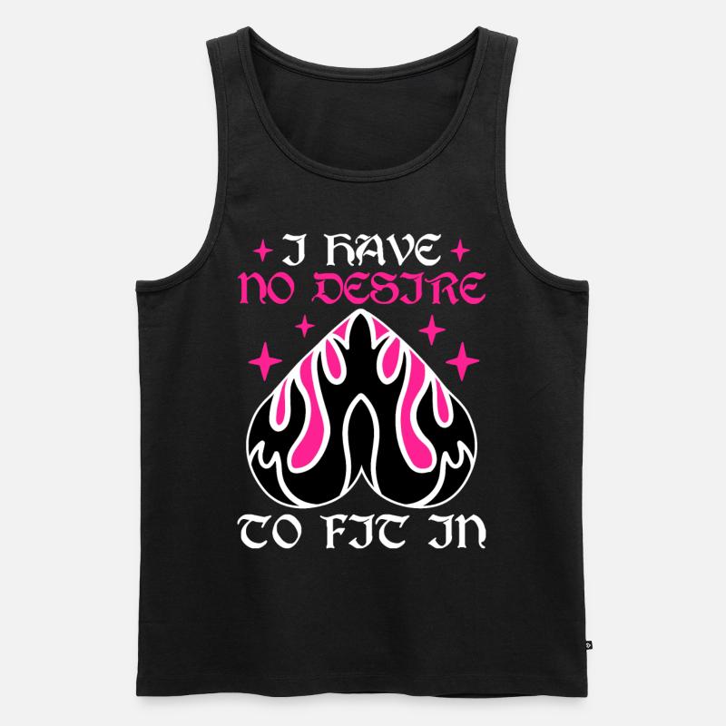 Lustige Gothic Goth - Männer Premium Bio Tank Top - Schwarz