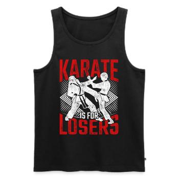 Tang Soo Do Arts Martiaux Le karaté est pour les perdants - Débardeur bio Premium Homme - noir - Devant - Michal (187cm)