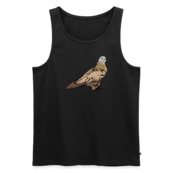 Red kite I bird of prey pickling motif for falconer - Men's Premium Organic Tank Top - black - Front - AI Model Male 178 light (178cm)
