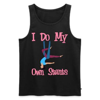 Aerial Silk Aerialist - Männer Premium Bio Tank Top - Schwarz - Vorne - Michal (187cm)