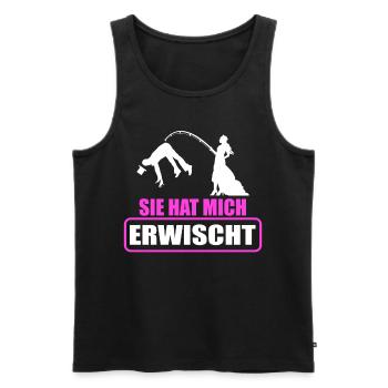 Junggesellenabschied Poltern Polterabend JGA - Männer Premium Bio Tank Top - Schwarz - Vorne - Michal (187cm)