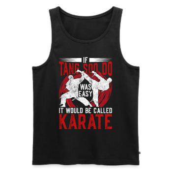 Tang Soo Do Arts Martiaux Shotokan - Débardeur bio Premium Homme - noir - Devant - Michal (187cm)