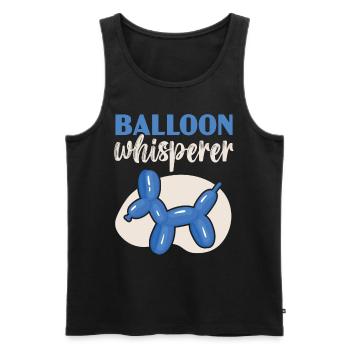 Ballonflüsterer Ballonverdrehung Ballonmodellierun - Männer Premium Bio Tank Top - Schwarz - Vorne - AI Model Male 178 light (178cm)