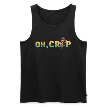 Farmer Farmer Grain Farmer Farm Country Egg - Men's Premium Organic Tank Top - black - Front - Michal (187cm)
