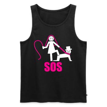 Junggesellenabschied Polterabend JGA Männer - Männer Premium Bio Tank Top - Schwarz - Vorne - Michal (187cm)