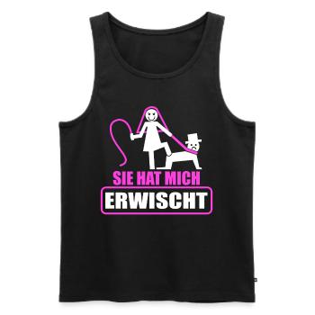 Junggesellenabschied Polterabend JGA Männer - Männer Premium Bio Tank Top - Schwarz - Vorne - Michal (187cm)