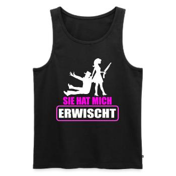 Junggesellenabschied Polterabend JGA Männer - Männer Premium Bio Tank Top - Schwarz - Vorne - Michal (187cm)