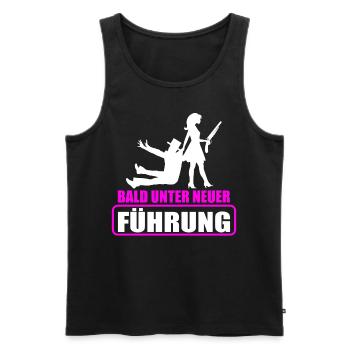 Junggesellenabschied Poltern Polterabend JGA - Männer Premium Bio Tank Top - Schwarz - Vorne - AI Model Male 178 light (178cm)