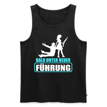 Junggesellenabschied Poltern Polterabend JGA - Männer Premium Bio Tank Top - Schwarz - Vorne - Michal (187cm)