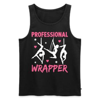 Aerial Silk Aerialist - Männer Premium Bio Tank Top - Schwarz - Vorne - AI Model Male 178 light (178cm)