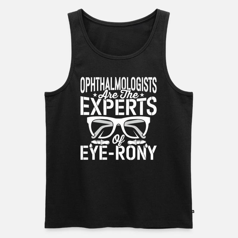Ophtalmologiste Experts de l’ophtalmologiste optométriste - Débardeur bio Premium Homme - noir