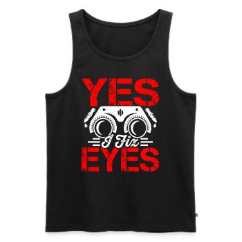 Ophthalmologist I Fix Eyes Optician - Men's Premium Organic Tank Top - black - Front - Michal (187cm)