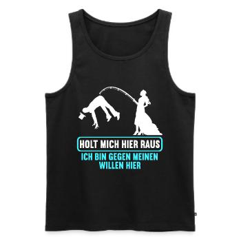 Junggesellenabschied Polterabend JGA Männer - Männer Premium Bio Tank Top - Schwarz - Vorne - Michal (187cm)