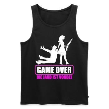 Junggesellenabschied Polterabend JGA Männer - Männer Premium Bio Tank Top - Schwarz - Vorne - Michal (187cm)