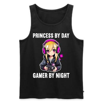 Gaming Console PC Gamer Girl Gamer Girl - Men's Premium Organic Tank Top - black - Front - AI Model Male 178 light (178cm)