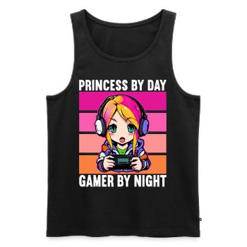 Gaming Console PC Gamer Girl Gamer Girl - Men's Premium Organic Tank Top - black - Front - AI Model Male 178 light (178cm)