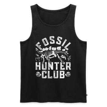 Fossil Hunter Club Paläontologie Paläontologe - Männer Premium Bio Tank Top - Schwarz - Vorne - AI Model Male 178 light (178cm)
