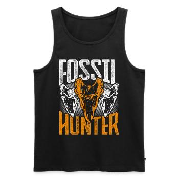 Fossil Hunter Paläontologie Paläontologe - Männer Premium Bio Tank Top - Schwarz - Vorne - AI Model Male 178 light (178cm)