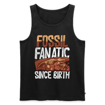 Paläontologe Fossil Fanatic Since Birth - Männer Premium Bio Tank Top - Schwarz - Vorne - AI Model Male 178 light (178cm)