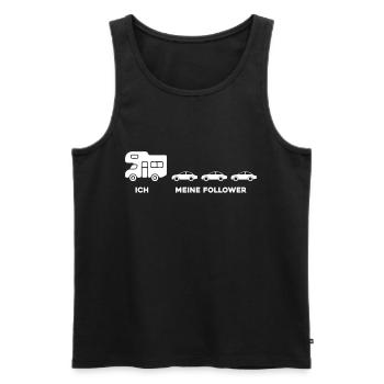 Wohnmobil Camper Lustige Sprüche Geschenke - Männer Premium Bio Tank Top - Schwarz - Vorne - Michal (187cm)