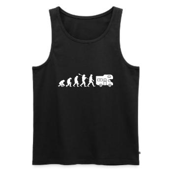 Entwicklung von Wohnmobilen - Männer Premium Bio Tank Top - Schwarz - Vorne - AI Model Male 178 light (178cm)