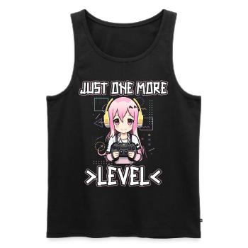 Gaming Konsole PC Zockerin Mädchen Gamer Girl - Männer Premium Bio Tank Top - Schwarz - Vorne - AI Model Male 178 light (178cm)