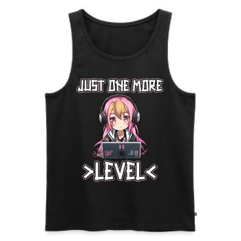 Gaming Konsole PC Zockerin Mädchen Gamer Girl - Männer Premium Bio Tank Top - Schwarz - Vorne - AI Model Male 178 light (178cm)