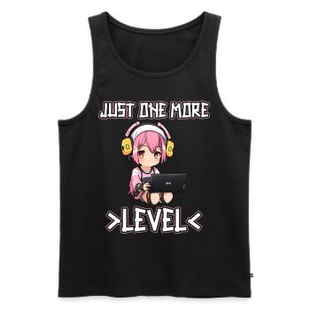Gaming Konsole PC Zockerin Mädchen Gamer Girl - Männer Premium Bio Tank Top - Schwarz - Vorne - AI Model Male 178 light (178cm)