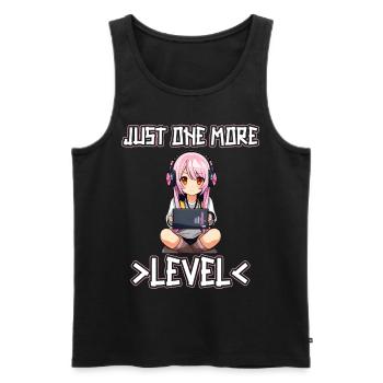 Gaming Konsole PC Zockerin Mädchen Gamer Girl - Männer Premium Bio Tank Top - Schwarz - Vorne - AI Model Male 178 light (178cm)