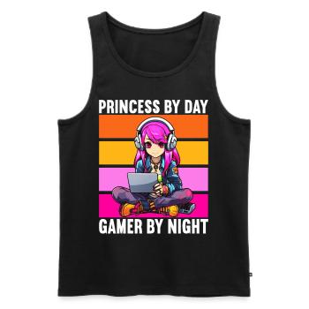 Gaming Console PC Gamer Girl Gamer Girl - Men's Premium Organic Tank Top - black - Front - AI Model Male 178 light (178cm)