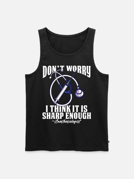 Anesthesiology - Men's Premium Organic Tank Top - black
