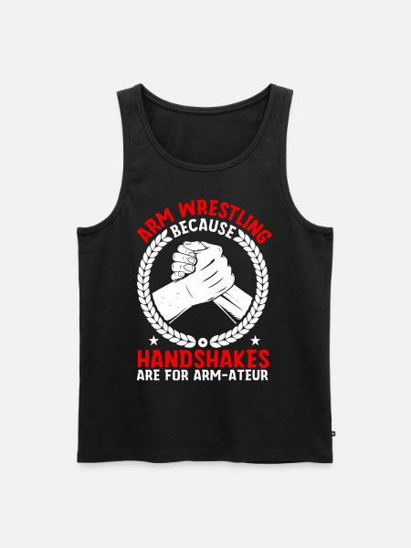 Arm wrestler - Men's Premium Organic Tank Top - black